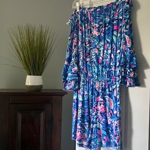 Lily Pulitzer off shoulder romper